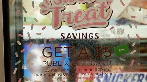Unilever Publix 'Sweet Treat Savings' Cooler Cling