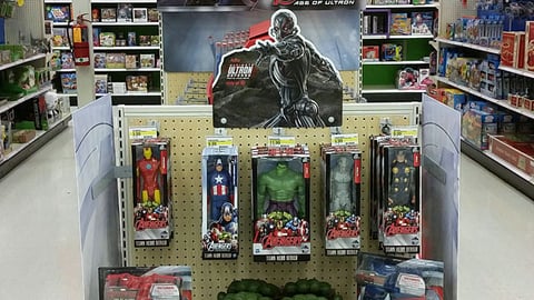 Target Marvel Toy Endcap