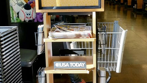 QFC 'Imported Spanish Wines' Rack Sign