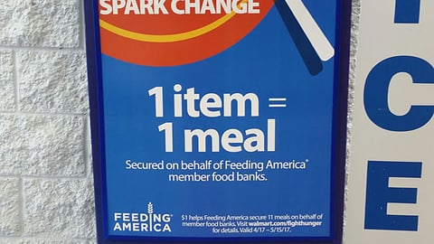 Walmart 'Fight Hunger' Security Shroud