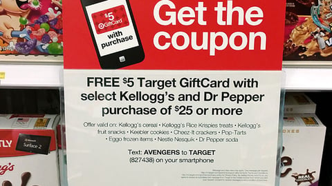 Target Mobile Coupon Shelf Sign