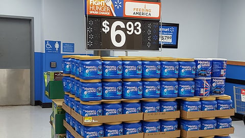 Walmart Maxwell House 'Fight Hunger, Spark Change' Pallet