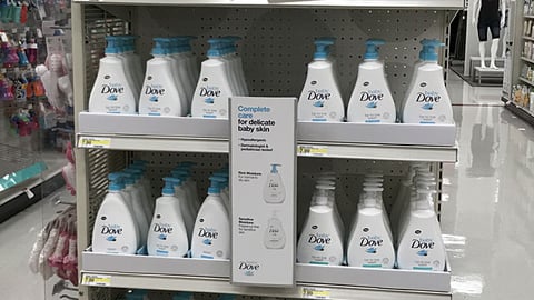 Target Baby Dove Endcap