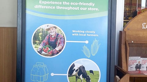 Ralphs 'Sustainability Lives Here' Standee