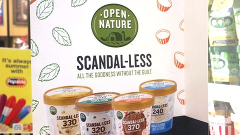 Open Nature Scandal-Less Shelf Talker