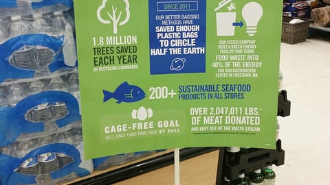 Stop & Shop '2016 Earth Day' Stanchion Sign