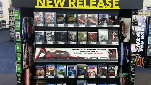Best Buy 'New Release' Home Video Gondola