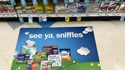 Meijer 'See Ya, Sniffles' Floor Cling
