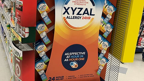 Xyzal 'Allergy Relief' Endcap
