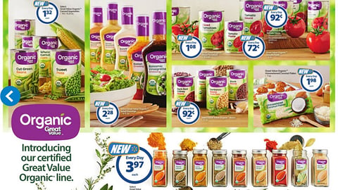 Walmart Great Value 'Organic' Feature