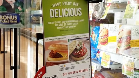 Kellogg Albertsons 'Get Offer & Recipes' Shelf Talker