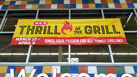 H-E-B 'Thrill of the Grill' Banner
