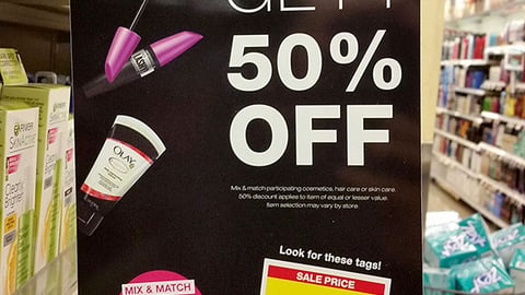 Smith's 'Beauty Event' Shelf Talker