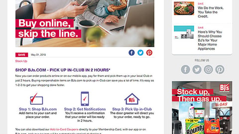 BJ's Stocked 'Buy Online' Blog Post