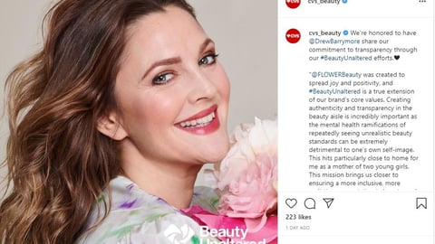 CVS Drew Barrymore Instagram Update