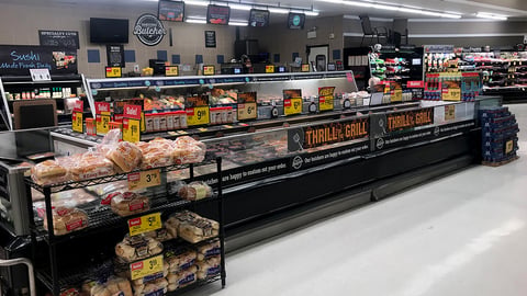 Jewel-Osco 'Thrill of the Grill' Freezer Signage