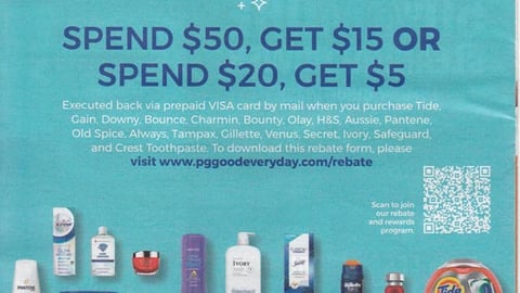 P&G Good Everyday Awards 'Spend $50' FSI