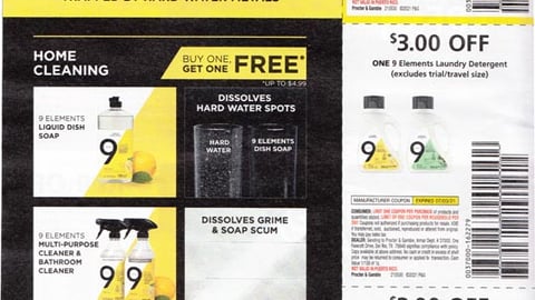 9 Elements 'Buy One, Get One Free' FSI