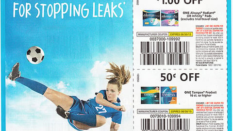 Tampax Pearl Active 'Better Defense' FSI