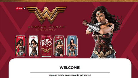 Fandango Dr Pepper 'Wonder Woman' Page