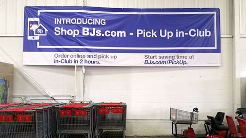 BJ's 'Shop BJ's - Pick up In-Club' Banner