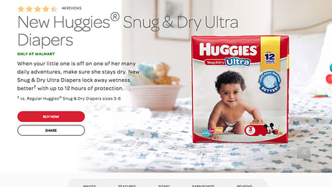 Huggies Snug & Dry Ultra Web Page