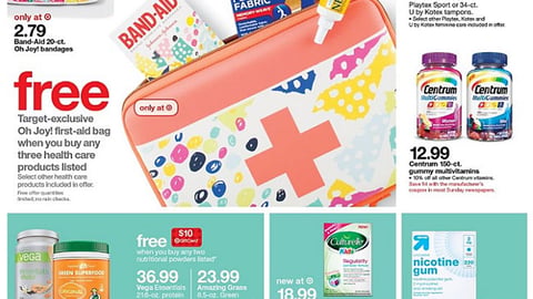 Target J&J 'First-Aid Bag' Feature