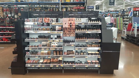 NYX Walmart Illuminated Gondola