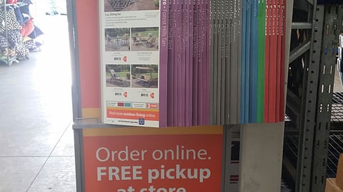 Walmart Patio Furniture 'Pick Up at Store' Display