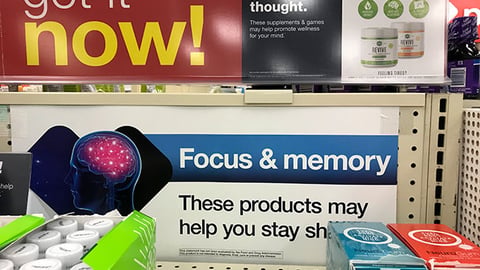 CVS 'Focus & Memory' Endcap