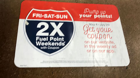 Smith's 'Pump Up Your Points' Floor Cling