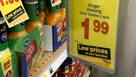 Smith's 'I'm Your Lower Price' Shelf Talker