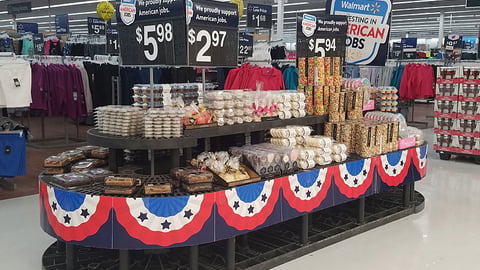 Walmart 'Investing in American Jobs' Gondola