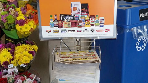 Hannaford 'Light Up the Grill' Rack Sign
