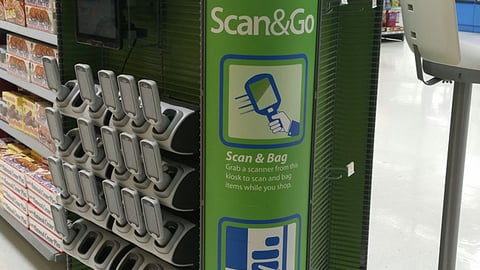 Walmart 'Scan & Go' Station