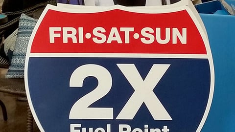Ralphs 'Pump Up Your Points' Standee