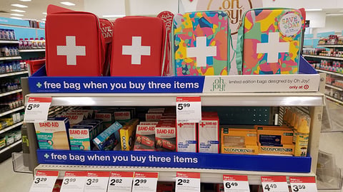 Target J&J 'Limited Edition Bags' Endcap