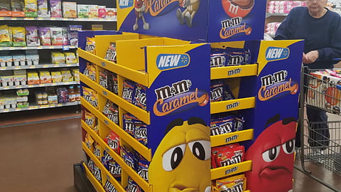 M&M's Caramel 'New' Walmart Pallet Display