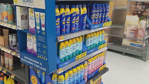 Coppertone 'Only at Walmart' Shelf Trays