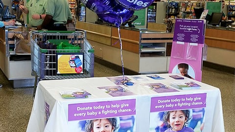 Publix March for Babies Table Display