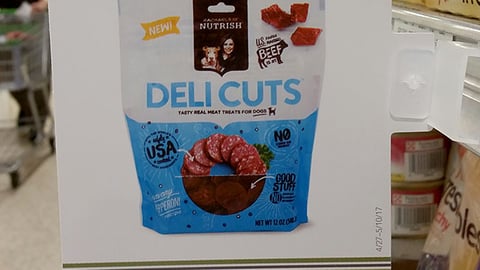 Publix Rachael Ray Nutrish 'Really Good Treats' Shelf Sign