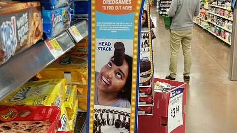 Walmart 'Oreo Games' Aisle Violator