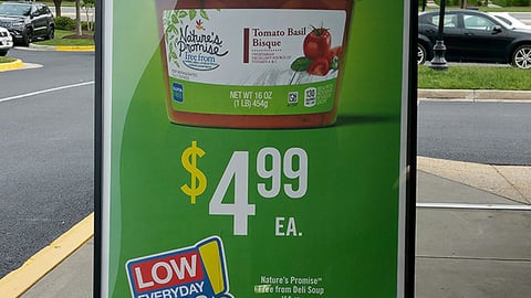 Nature's Promise 'Low Everyday Price' A-Board