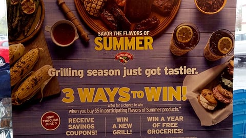 Hannaford 'Savor the Flavors of Summer' Window Poster