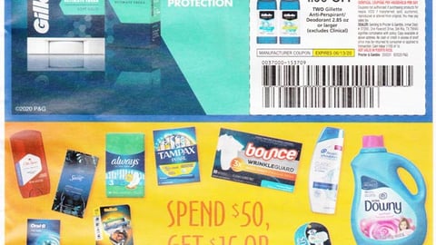 P&G 'Spend $50' FSI