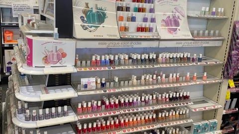 Essie 4-Way Aisle Display