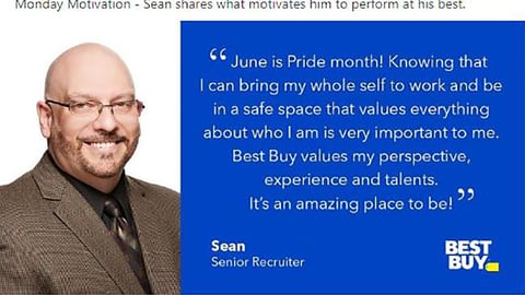 Best Buy 'Monday Motivation' LinkedIn Update