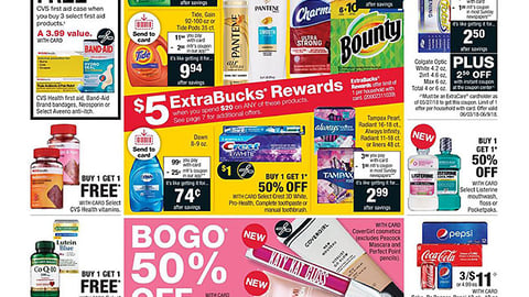 CVS P&G ‘$5 ExtraBucks Rewards’ Features
