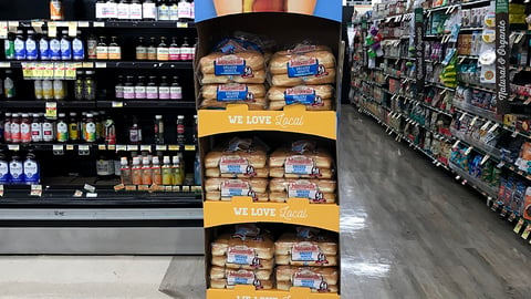 Aunt Millie's Jewel-Osco 'We Love Local' Floorstand