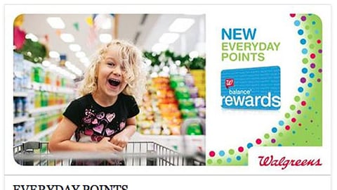 Walgreens 'Everyday Points' Facebook Update